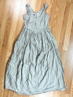 The Dark Maiden Linen Mörkros Dress Natural size S